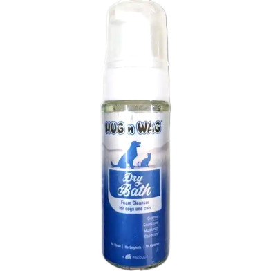 Hug n Wag Dry Bath Waterless Foam Cleanser Shampoo For Dogs and Cats 150ml image