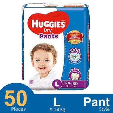 Huggies Dry Pant System Baby Daiper (9-14kg) (50 Pcs) image