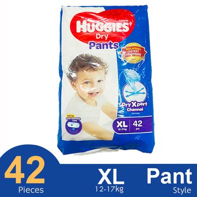 Huggies Dry Xpert Channel Pants System Baby Diaper (XL Size) (12-17 kg) (42pcs) image