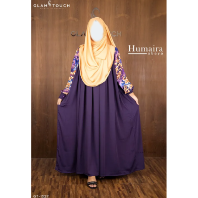 Glam Touch Humaira Contrast Abaya image