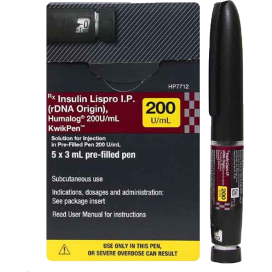 Humalog 200 3 ml KwikPen SC Injection 3ml Kwikpen image