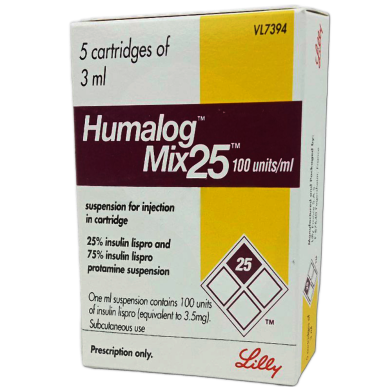 Humalog Mix Kwikpen 75 Percent, 25 Percent Kwikpen 3ml Kwikpen image