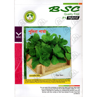 Hybrid F1 Pudina Seeds Intact Pack - 1 gm image