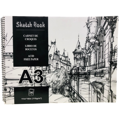 Sketch Pad A3 Size 36 Sheet 110gsm (16inch/11inch) image