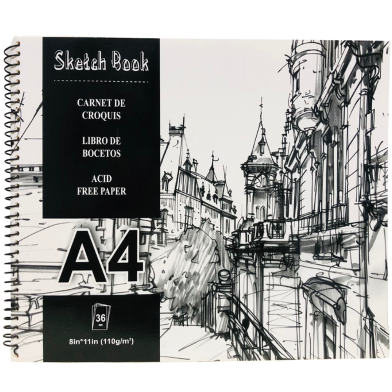 Sketch Pad A4 Size 36 Sheet 110gsm (11inch/8inch) image