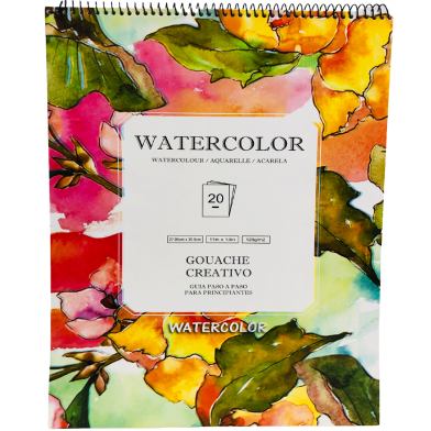 Watercolor Pad Spiral A3 Size 120gsm 20Sheet (14-inch/11-inch) image