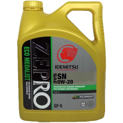 IDEMITSU Zepro OW-20 (Fully-Synthetic) Engine Oil - 3.5 Ltr image