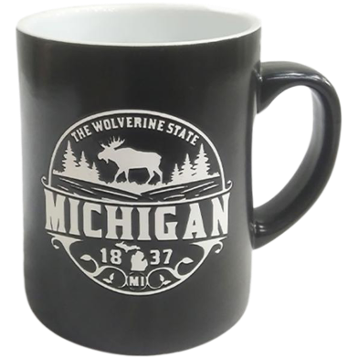 IHW Ceramic Dark Mug Michigan White image