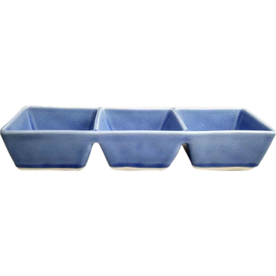 IHW Ceramic Divider sauce bowl Blue image
