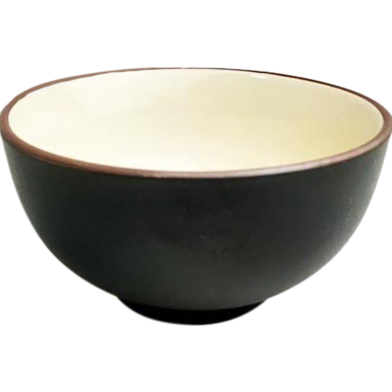 IHW Ceramic Soup Bowl Off White and Black image