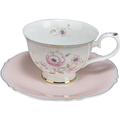 IHW Fine Bone Tea Cup and Saucer 2 plus 2=4 Pcs image