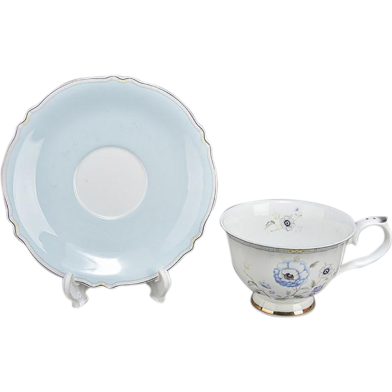 IHW Fine Bone Tea Cup and Saucer 2 plus 2=4 Pcs image