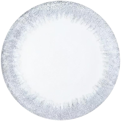 IHW Glass Plate Silver Rim 33cm 1 Pcs image