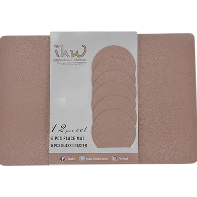 IHW Place Mat 12 Pcs Set Cream Color image
