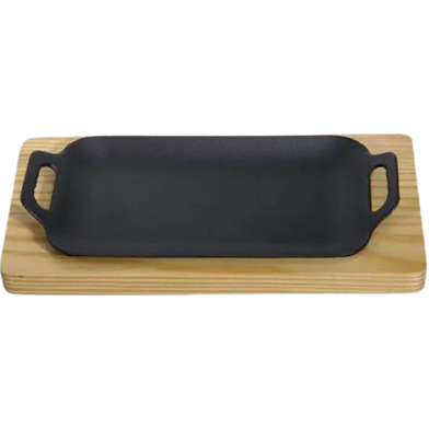 IHW Sizzling Dish with Wooden Stand image