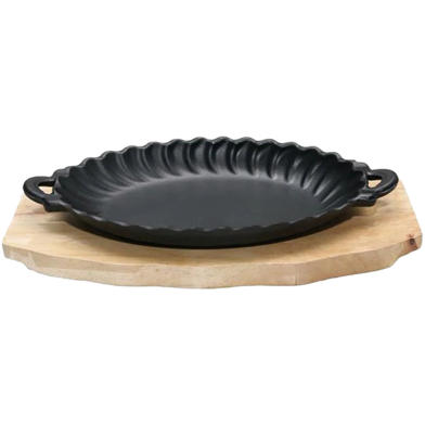 IHW Sizzling Dish with Wooden Stand image