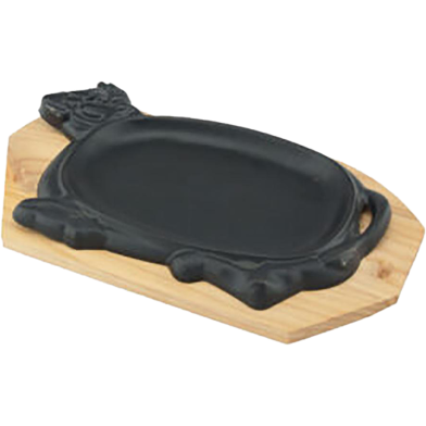 IHW Sizzling Dish with Wooden Stand and Lid image
