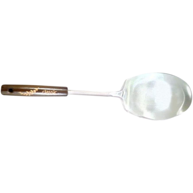IHW Stainless Steel Rice Spoon Ladle Wooden Handle image