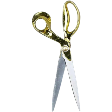 IHW Stainless Steel Sewing Scissors for Quilting Fabric Crafts, Gold image