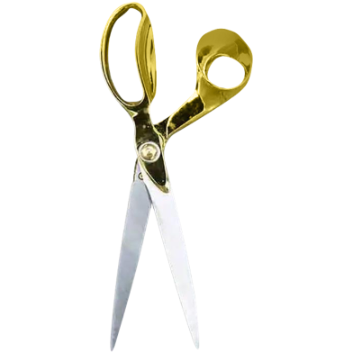 IHW Stainless Steel Sewing Scissors for Quilting, Fabric Crafts, Gold image