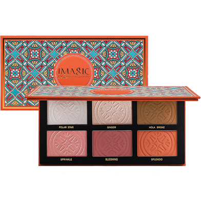 IMAGIC Six-color Highlighter Blush And Contouring Comprehensive Palette image