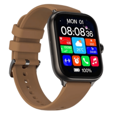 Imiki ST1 Calling AMOLED Smart Watch - Brown image