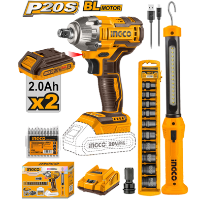 INGCO COSLI23011 Cordless 2 Pcs Combo Kit image