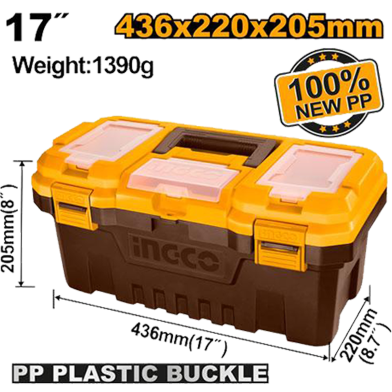 INGCO PBX1701 Plastic Tool Box 17 Inch image
