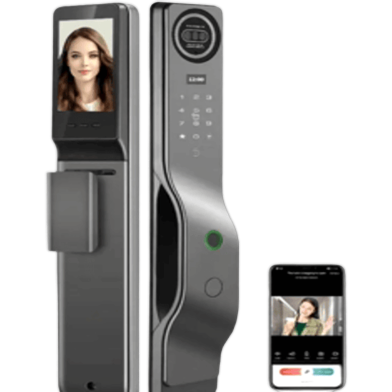 INNOVARE Tango M7 Tuya Automatic 3d Face Recognition Smart Door Lock with Camera 6068 Mortise Display Screen Doorbell Smart Face Lock Tango M7 image