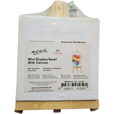 Iconic Mini Display Easel With Canvas 4/4 Inch image