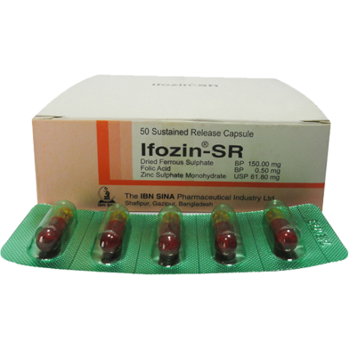 Ifozin-SR 150 mg Plus 0. 5 - 5's Strip Capsule image