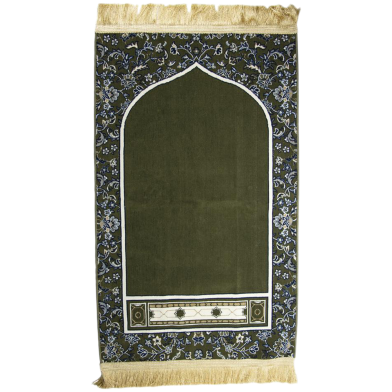 Imame Haram Jaynamaz Green 4mm - Madinah Made Prayer Mat image