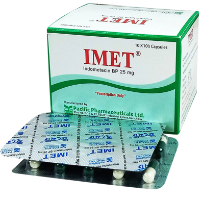 Imet 25 mg Capsule 10'S Strip image