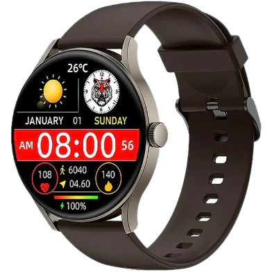 Imiki TG1 Bluetooth Calling Blood Pressure Monitor Smart Watch With Always On Display And Dual Strap image