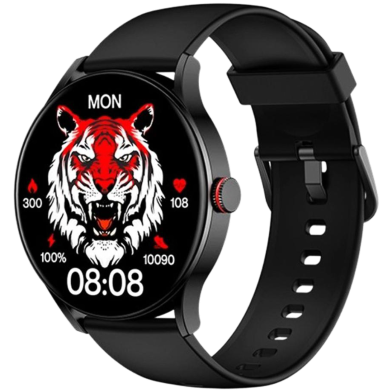 Imiki TG1 Calling Super-retina Amoled Smart Watch With Free Strap - Black image