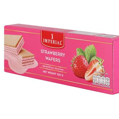 Imperial Strawberry Yoghurt Flavoured Cream Wafers 100gm image