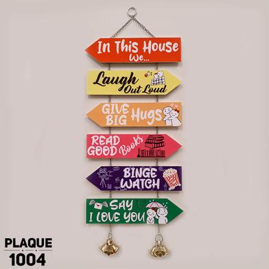 In This House Wall Plaque Home Decoration Wall Canvas Poster For Wall Decoration Wall Canvas Print Canvas Painting For Wall image