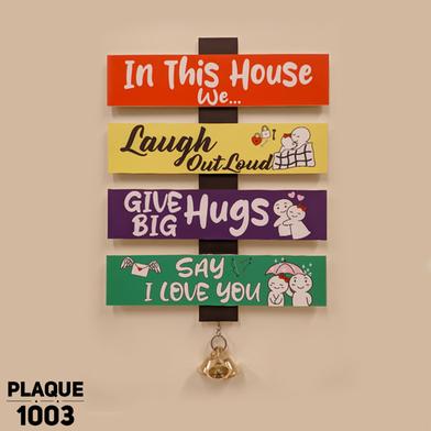 In This House Wall Plaque Home Decoration Wall Canvas Poster For Wall Decoration Wall Canvas Print Canvas Painting For Wall image