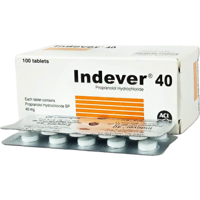 Indever 40 mg Tablet 10's Strip image