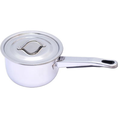 Induction Sauce Pot With SS Lid and Long Handle 16cm capacity of 1.70L image