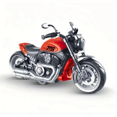 Inertia Motorcycle Toy Vehicle Anti-Fall and Durable Realistic Model Yellow Blue and Red image