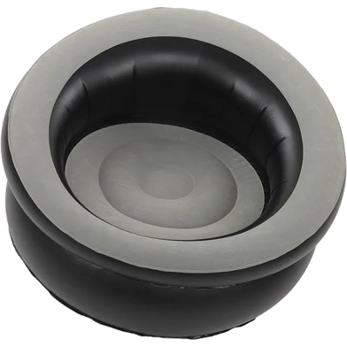 Inflatable Couch Flocking Sofa Simple Inflatable Chair for Living Room Bedroom Reading Room Office Balcony Travel image