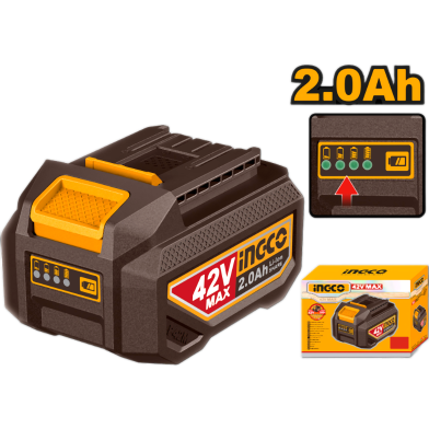 Ingco 42V 2.0Ah Lithium Ion Battery Pack For All P42M Multiple Tools image