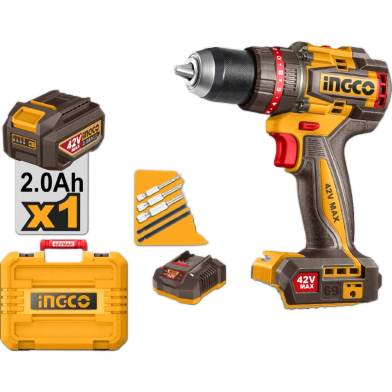 Ingco 42V Compact Brushless Cordless Impact Drill image