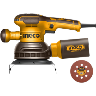 Ingco 450W Variable Speed Rotary Sander With 5pcs Sand Papers image