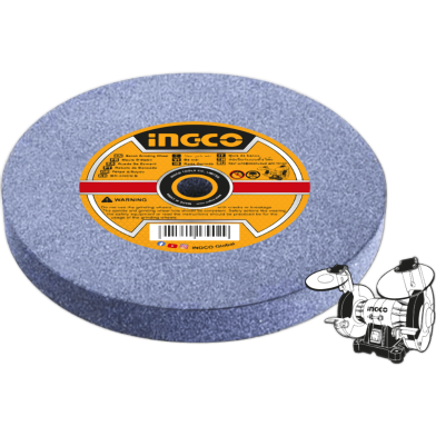 Ingco Abrasive Grinding Wheel For 6 Inch And 8 Inch Bench Grinders image