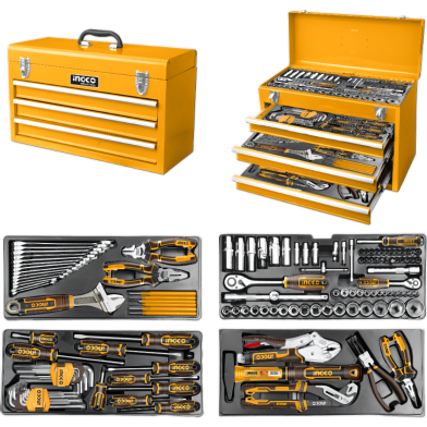 Ingco Tool Chest Set 132Pcs image
