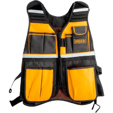 Ingco Tool Vest Safety Vest Max 3KG 17 Pockets 48 x 60 x 3cm ING SE image