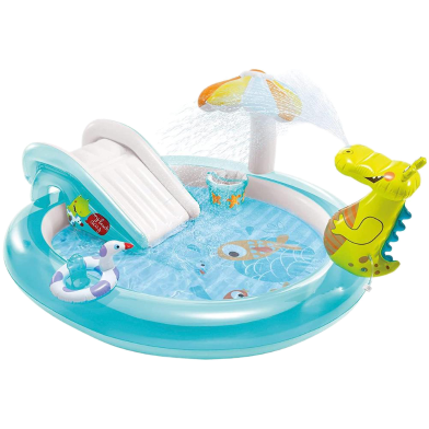 Intex Gator Inflatable Play Center- Blue image