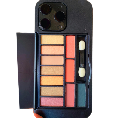 Iphone 14 Pro Max Shaped 11 Color Eyeshadow Palette with Mirror Back 1 Pcs image